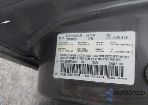 2002 Dodge Dakota Sport from USA, damaged, VIN 1B7HL38X02S716983